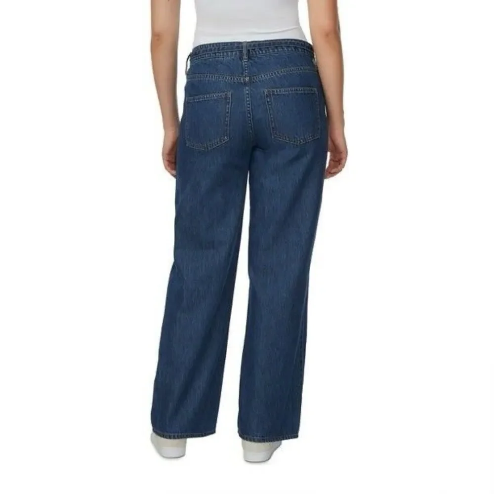 Buffalo Jeans Women's Wide Leg Belted Jean Size 18 Medium Wash NWT - Picture 3 of 14